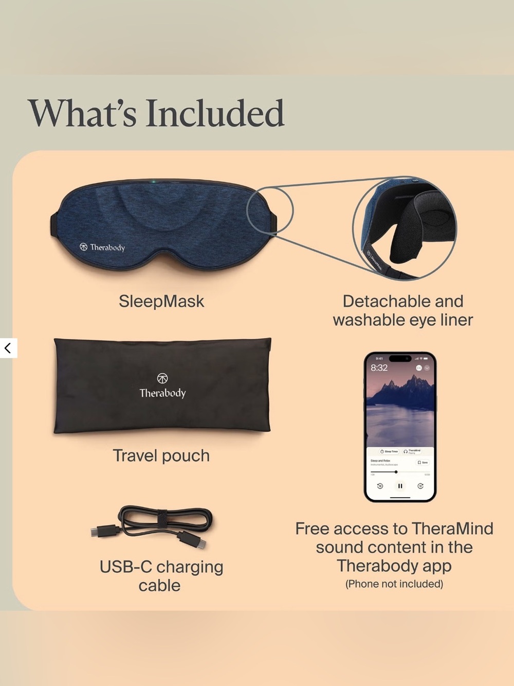 NWT Therabody SleepMask